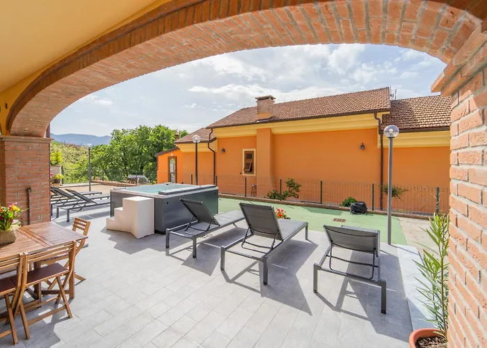 045b - Moderna 02-24e Con Vasca Idromassaggio In Giardino, Solo 15 Minuti Da Mare E - Posto Auto Gratuito Apartamento San Lazzaro (Genoa)